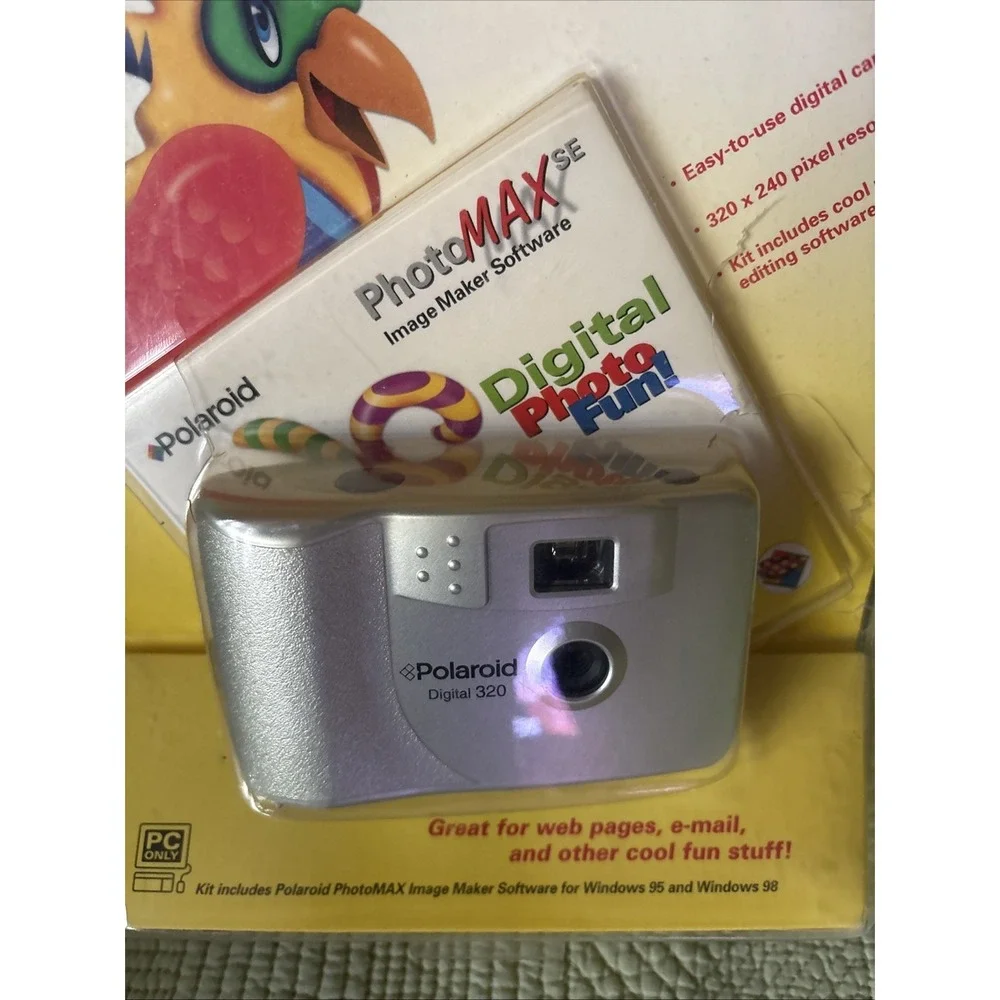 Vintage Polaroid PhotoMAX Digital 320 Camera Kit NEW Sealed